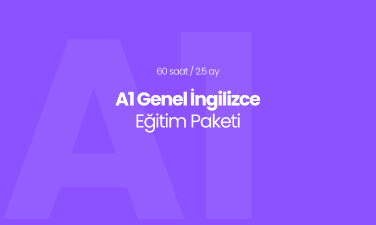 A1 Seviyesi Hafta İçi İngilizce Eğitim Paketi