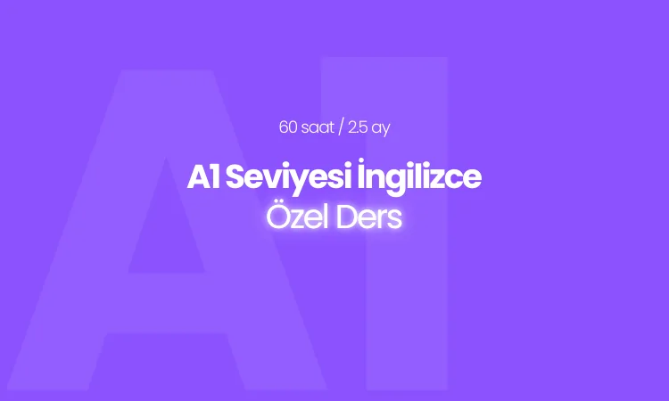 A1 Seviyesi İngilizce Özel Ders